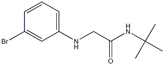 2-[(3-bromophenyl)amino]-N-tert-butylacetamide Struktur