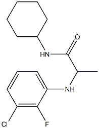 2-[(3-chloro-2-fluorophenyl)amino]-N-cyclohexylpropanamide Struktur