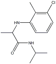 2-[(3-chloro-2-methylphenyl)amino]-N-(propan-2-yl)propanamide Struktur