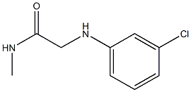 2-[(3-chlorophenyl)amino]-N-methylacetamide Struktur