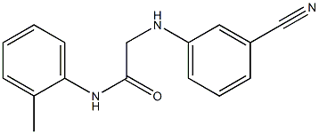 2-[(3-cyanophenyl)amino]-N-(2-methylphenyl)acetamide Struktur