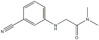 2-[(3-cyanophenyl)amino]-N,N-dimethylacetamide Struktur