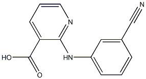 2-[(3-cyanophenyl)amino]pyridine-3-carboxylic acid Struktur