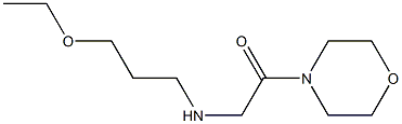 2-[(3-ethoxypropyl)amino]-1-(morpholin-4-yl)ethan-1-one Struktur