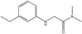 2-[(3-ethylphenyl)amino]-N,N-dimethylacetamide Struktur