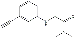 2-[(3-ethynylphenyl)amino]-N,N-dimethylpropanamide Struktur