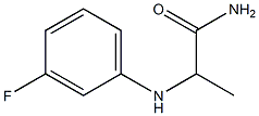 2-[(3-fluorophenyl)amino]propanamide Struktur