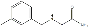 2-[(3-methylbenzyl)amino]acetamide Struktur