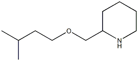 2-[(3-methylbutoxy)methyl]piperidine Struktur