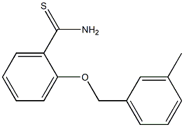 2-[(3-methylphenyl)methoxy]benzene-1-carbothioamide Struktur