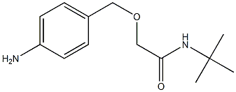 2-[(4-aminophenyl)methoxy]-N-tert-butylacetamide Struktur