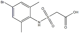 2-[(4-bromo-2,6-dimethylphenyl)sulfamoyl]acetic acid Struktur