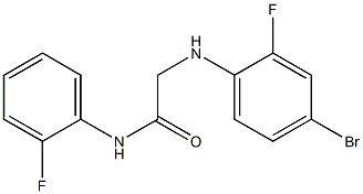 2-[(4-bromo-2-fluorophenyl)amino]-N-(2-fluorophenyl)acetamide Struktur