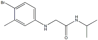 2-[(4-bromo-3-methylphenyl)amino]-N-(propan-2-yl)acetamide Struktur