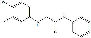 2-[(4-bromo-3-methylphenyl)amino]-N-phenylacetamide Struktur