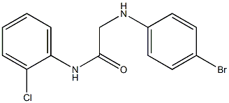 2-[(4-bromophenyl)amino]-N-(2-chlorophenyl)acetamide Struktur