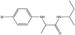 2-[(4-bromophenyl)amino]-N-(butan-2-yl)propanamide Struktur