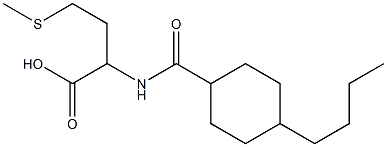 2-[(4-butylcyclohexyl)formamido]-4-(methylsulfanyl)butanoic acid Struktur