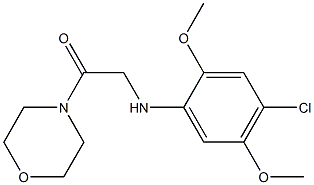 2-[(4-chloro-2,5-dimethoxyphenyl)amino]-1-(morpholin-4-yl)ethan-1-one Struktur