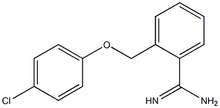 2-[(4-chlorophenoxy)methyl]benzenecarboximidamide Struktur