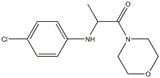 2-[(4-chlorophenyl)amino]-1-(morpholin-4-yl)propan-1-one Struktur