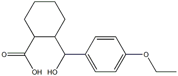 2-[(4-ethoxyphenyl)(hydroxy)methyl]cyclohexane-1-carboxylic acid Struktur