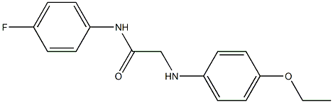 2-[(4-ethoxyphenyl)amino]-N-(4-fluorophenyl)acetamide Struktur