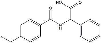 2-[(4-ethylphenyl)formamido]-2-phenylacetic acid Struktur