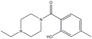 2-[(4-ethylpiperazin-1-yl)carbonyl]-5-methylphenol Struktur