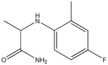 2-[(4-fluoro-2-methylphenyl)amino]propanamide Struktur