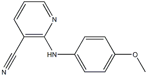 2-[(4-methoxyphenyl)amino]nicotinonitrile Struktur