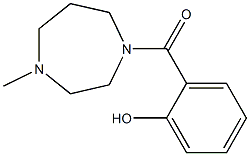 2-[(4-methyl-1,4-diazepan-1-yl)carbonyl]phenol Struktur