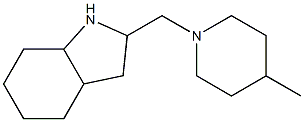 2-[(4-methylpiperidin-1-yl)methyl]-octahydro-1H-indole Struktur