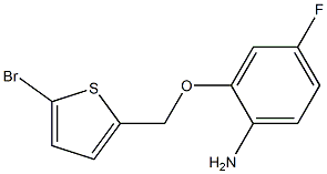 2-[(5-bromothien-2-yl)methoxy]-4-fluoroaniline Struktur