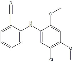 2-[(5-chloro-2,4-dimethoxyphenyl)amino]benzonitrile Struktur