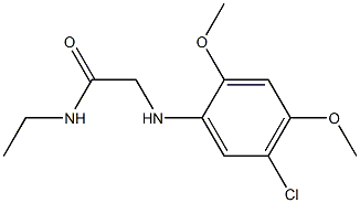 2-[(5-chloro-2,4-dimethoxyphenyl)amino]-N-ethylacetamide Struktur