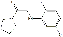 2-[(5-chloro-2-methylphenyl)amino]-1-(pyrrolidin-1-yl)ethan-1-one Struktur