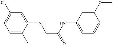 2-[(5-chloro-2-methylphenyl)amino]-N-(3-methoxyphenyl)acetamide Struktur