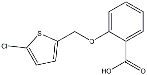 2-[(5-chlorothiophen-2-yl)methoxy]benzoic acid Struktur