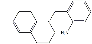 2-[(6-methyl-1,2,3,4-tetrahydroquinolin-1-yl)methyl]aniline Struktur