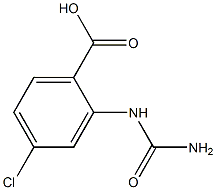 2-[(aminocarbonyl)amino]-4-chlorobenzoic acid Struktur