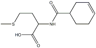 2-[(cyclohex-3-en-1-ylcarbonyl)amino]-4-(methylthio)butanoic acid Struktur