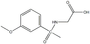 2-[1-(3-methoxyphenyl)acetamido]acetic acid Struktur