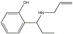 2-[1-(prop-2-en-1-ylamino)propyl]phenol Struktur