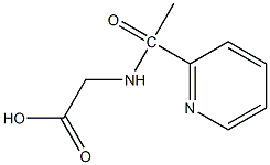 2-[1-(pyridin-2-yl)acetamido]acetic acid Struktur