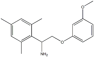 2-[1-amino-2-(3-methoxyphenoxy)ethyl]-1,3,5-trimethylbenzene Struktur