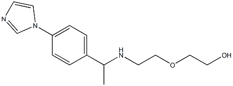 2-[2-({1-[4-(1H-imidazol-1-yl)phenyl]ethyl}amino)ethoxy]ethan-1-ol Struktur