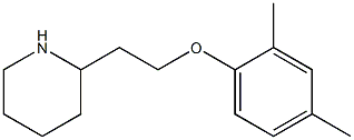 2-[2-(2,4-dimethylphenoxy)ethyl]piperidine Struktur