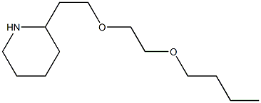 2-[2-(2-butoxyethoxy)ethyl]piperidine Struktur