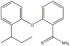 2-[2-(butan-2-yl)phenoxy]benzene-1-carbothioamide Struktur